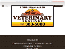 Tablet Screenshot of edinburgmcallenvetservices.com